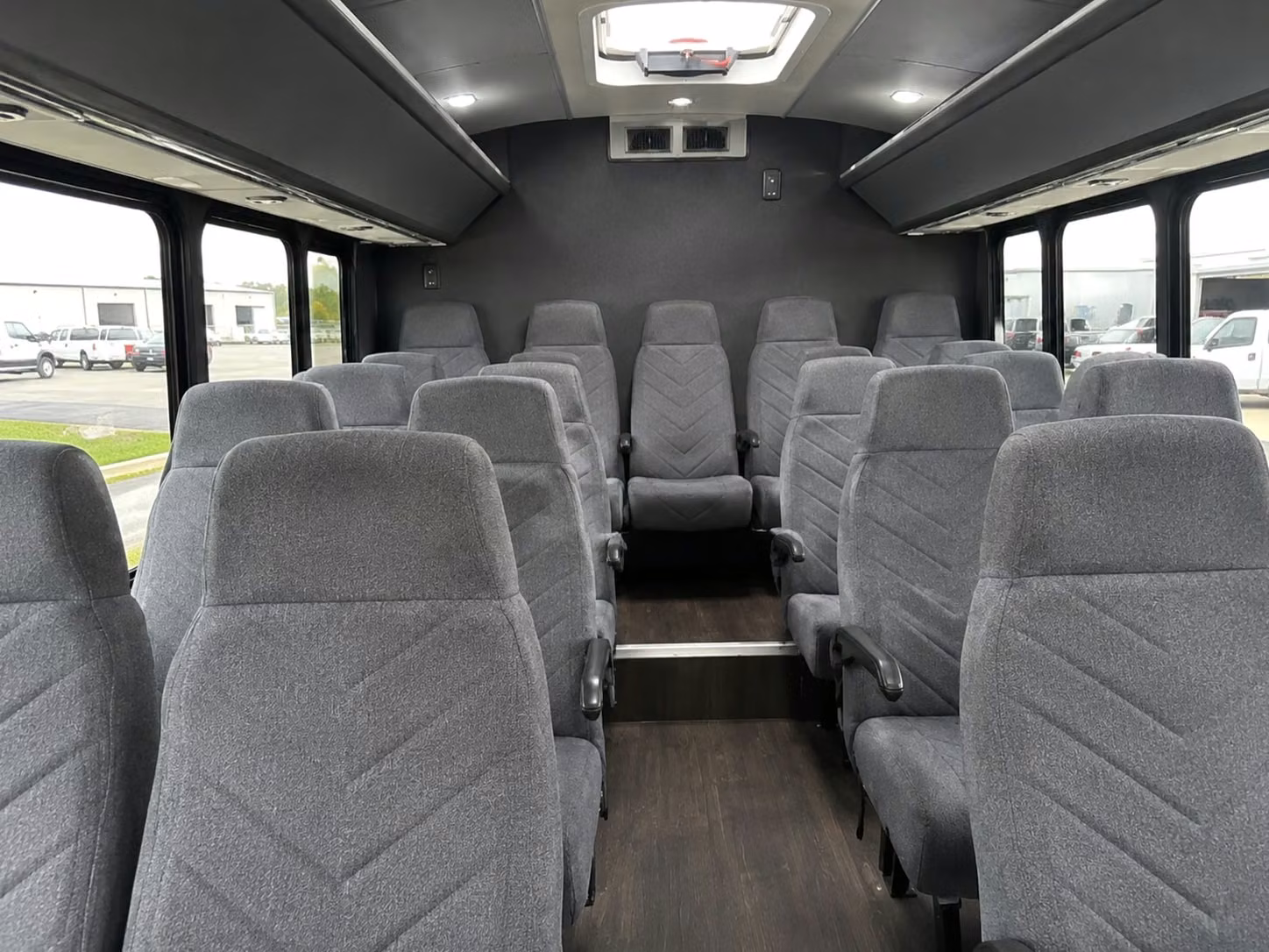 18 passenger minibus interior