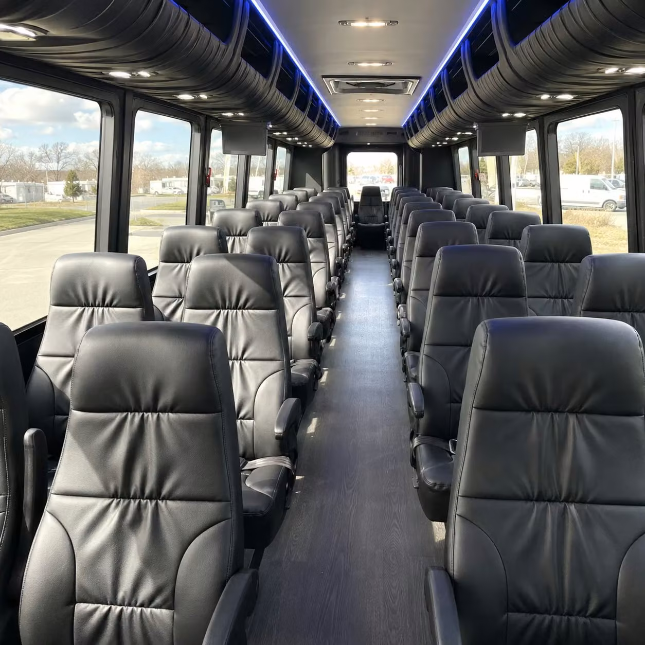 28 passenger minibus inside
