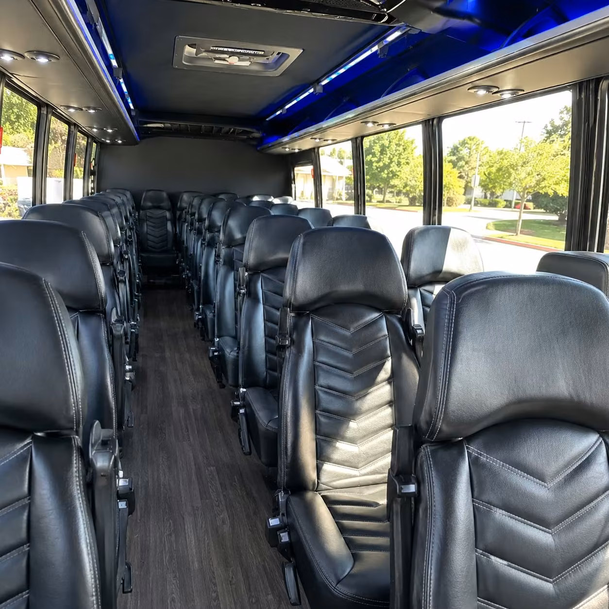 30 passenger minibus inside