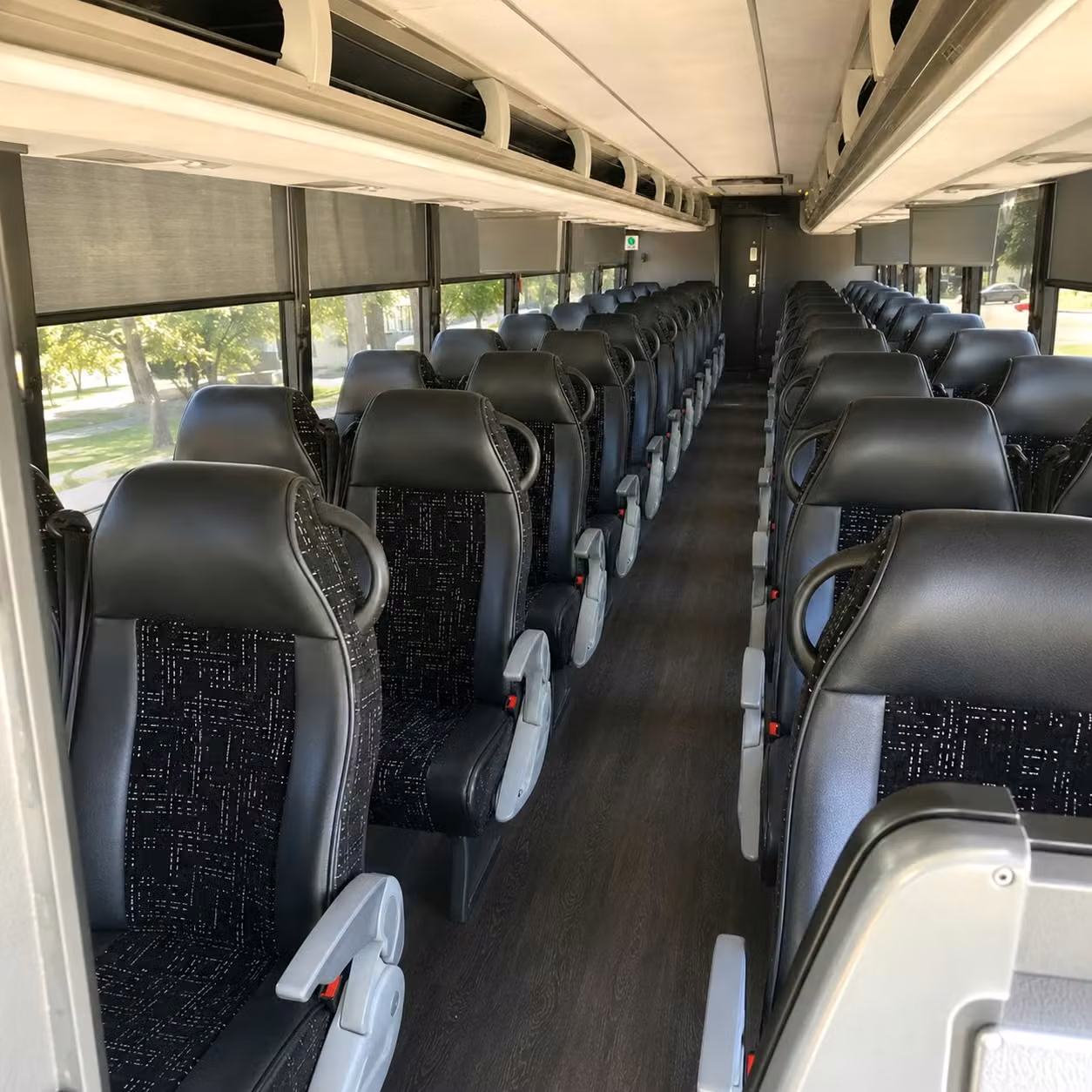 56 passenger charter bus interior